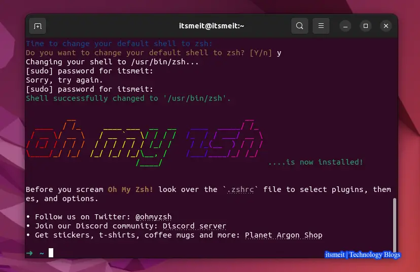 Cấu hình Oh My Zsh theme để làm đẹp terminal Ubuntu / Linux