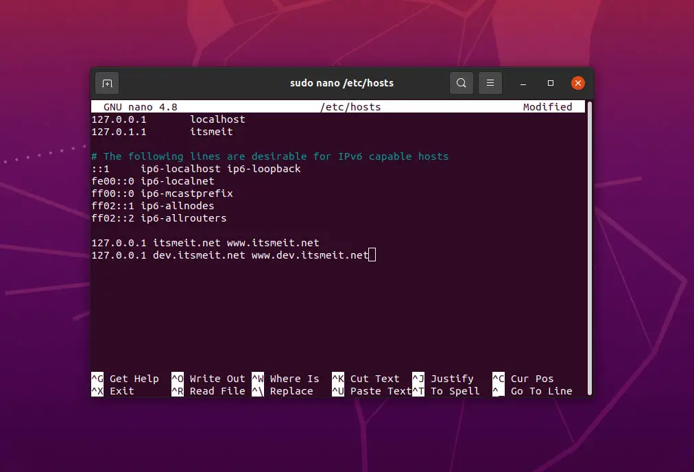 Cấu hình localhost để cài đặt WordPress với Nginx trên Ubuntu (hình minh họa)