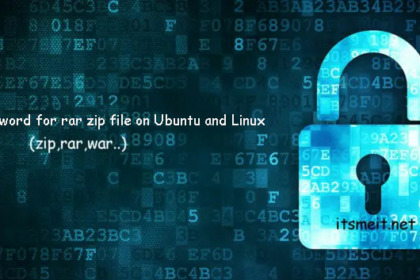Set password for rar zip file on Ubuntu and Linux