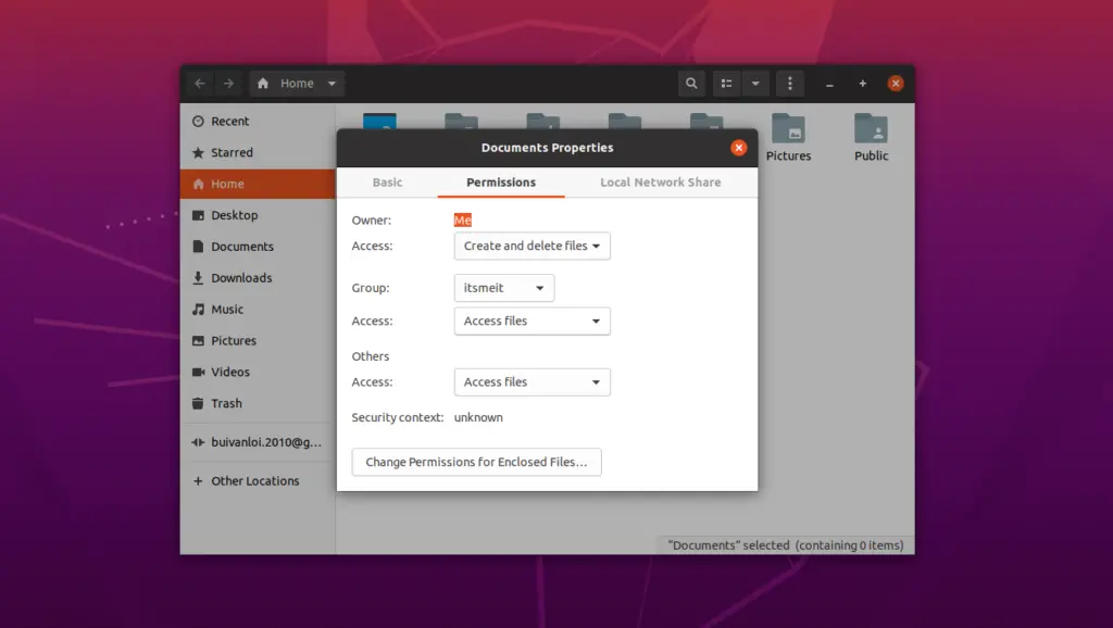 Kiểm tra quyền và chủ sở hữu file, thư mục trên Ubuntu