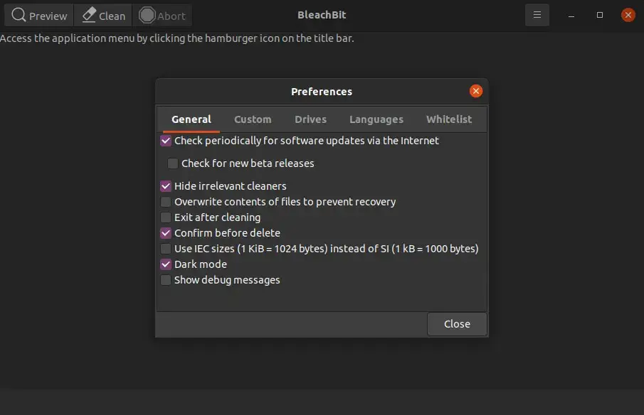 Sử dụng BleachBit để xóa rác trên hệ điều hành Ubuntu