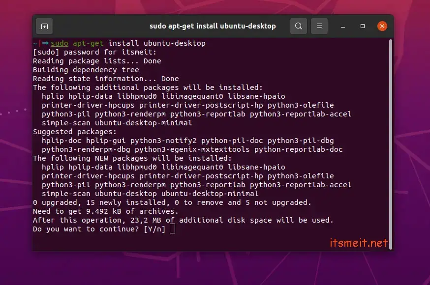 Cài đặt lại ubuntu-desktop để khắc phục lỗi missing settings Ubuntu