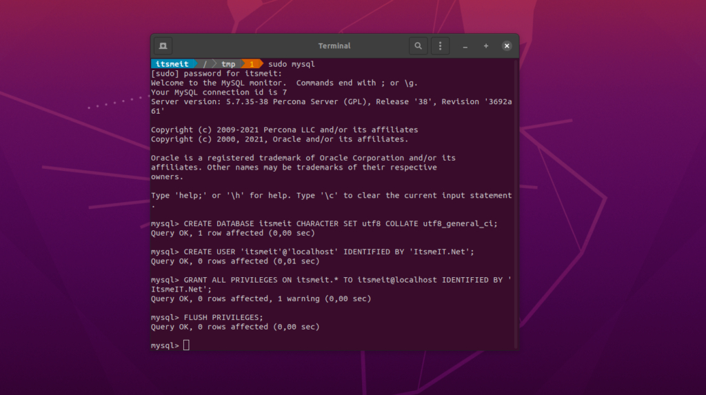 How to config and sercure Mysql on Ubuntu 20.04 & Linux