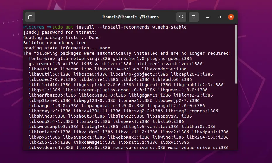 Install photoshop CS6 portable Ubuntu 20.04, 22.04
