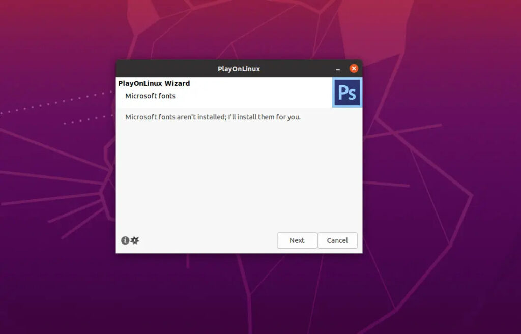 Cài đặt Microsoft font cho Photoshop CS6 Ubuntu 22.04
