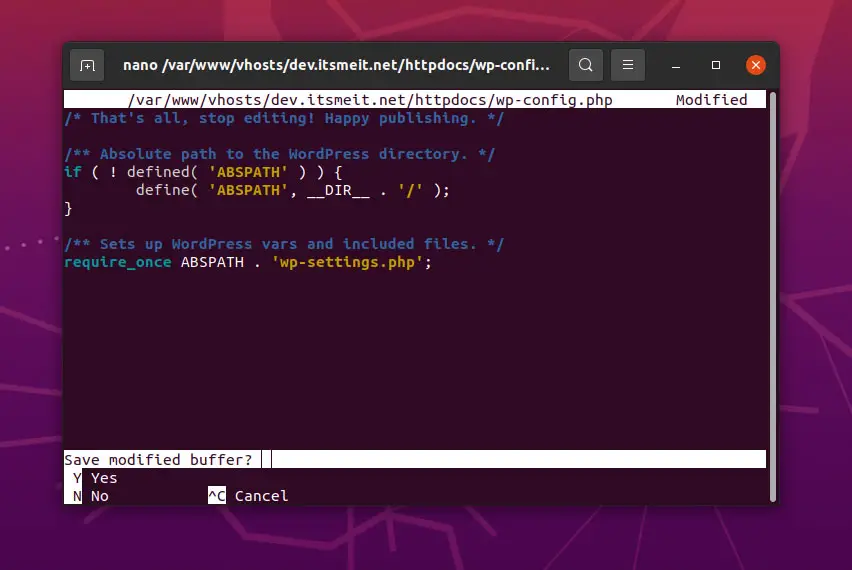 Cấu hình và cài đặt wordpress trên ubuntu apache2