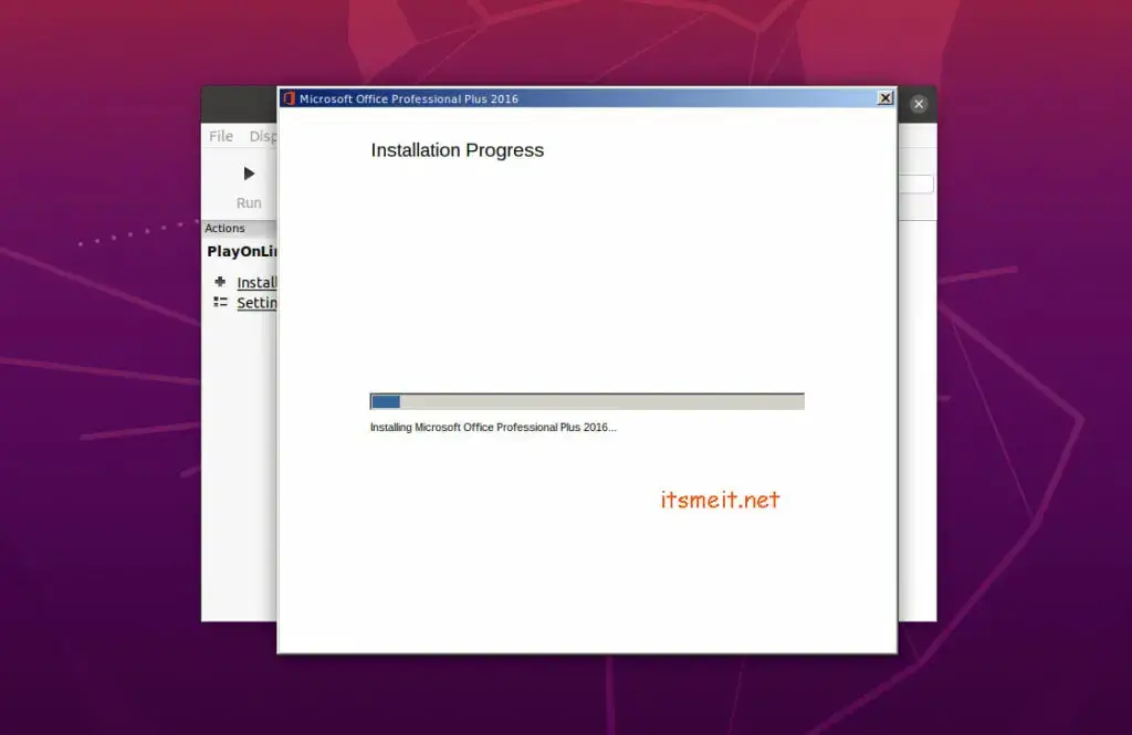 Cài đặt Office 2016 cho Ubuntu 22.04