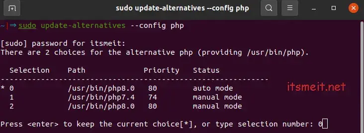Cấu hình nhiều phiên bản PHP trên Ubuntu 22.04