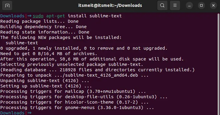 Tắt thông báo cập nhật version mới Sublime text 3 trên Ubuntu (ảnh minh họa)