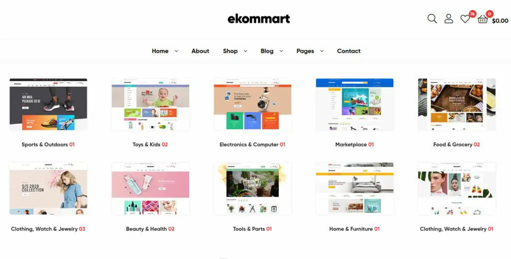 Ekommart v3.8.6 - All-in-one WooCommerce WordPress Theme