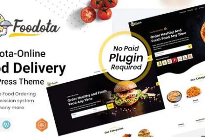Download Foodota v1.0.8 - Online Food Delivery WooCommerce Theme