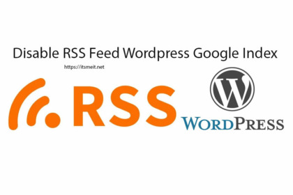 How to disable RSS feed in wordpress & Google Index - itsmeit.biz