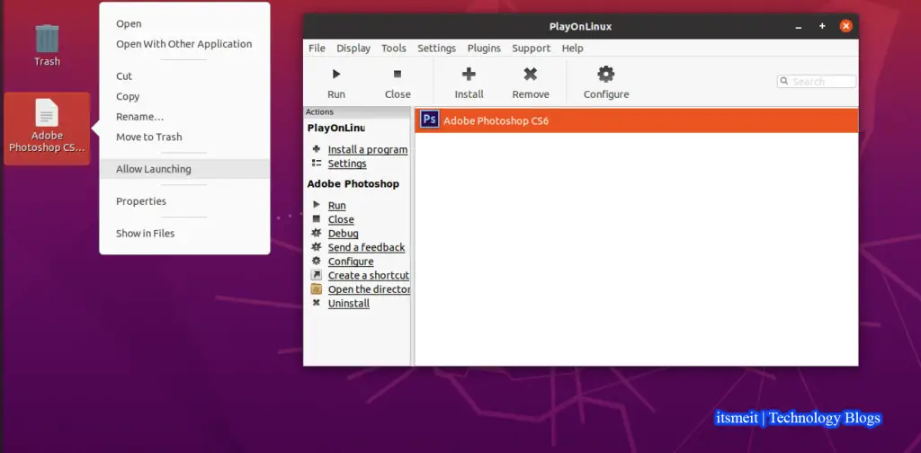 Tạo shortcut ICON Illustrator CS6 trên desktop Ubuntu
