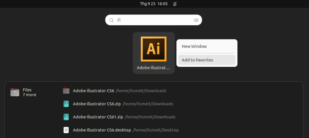 Add Illustrator CS6 ICON to Ubuntu taskbar
