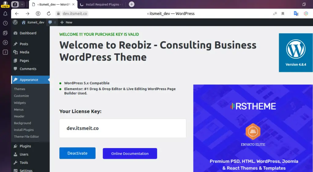 Reobiz 4.9.9 - Theme WordPress giới thiệu công ty tư vấn doanh nghiệp