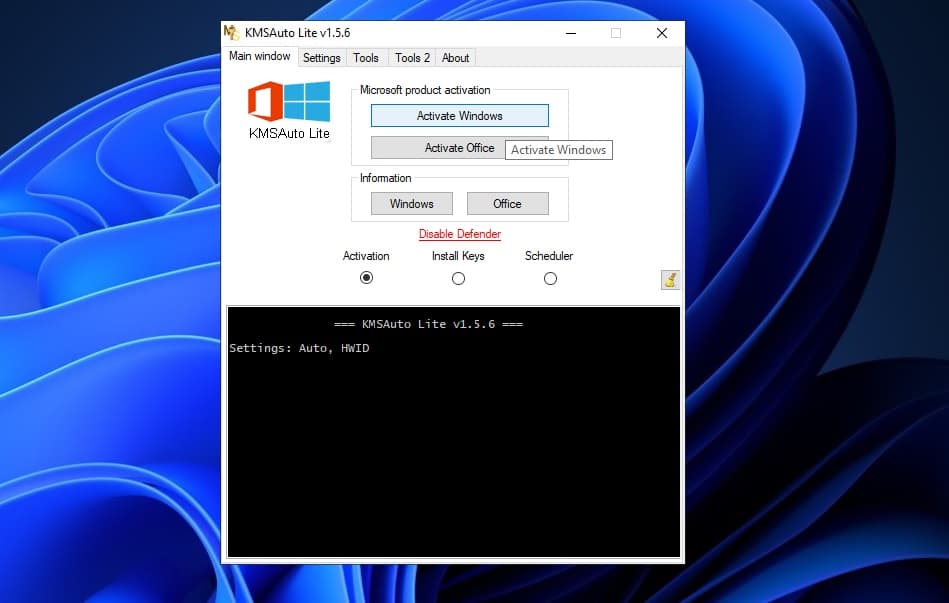 KMSAuto Net activator windows 10
