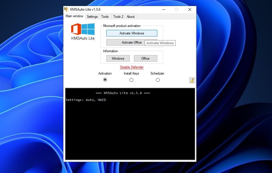 KMSAuto Net activator windows 10 free