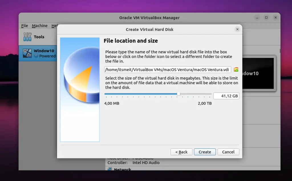 Phân vùng cài đặt macOS trên VirtualBox