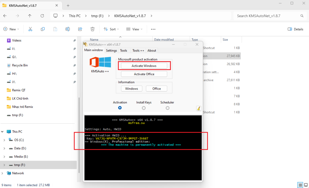Download KMSAuto Net v1.8.7 - Activate Windows / Office