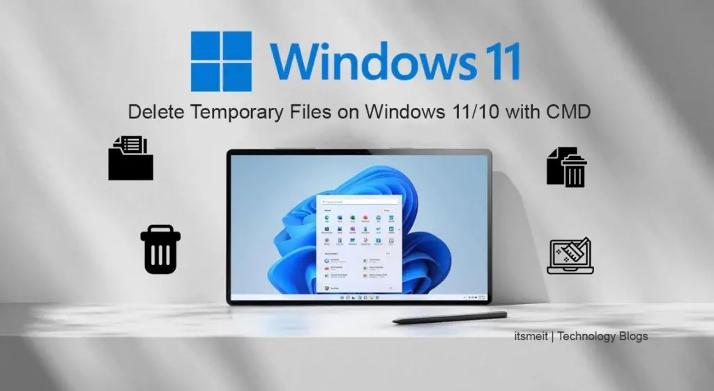 How to Delete Temporary Files on Windows 11/10 with CMD