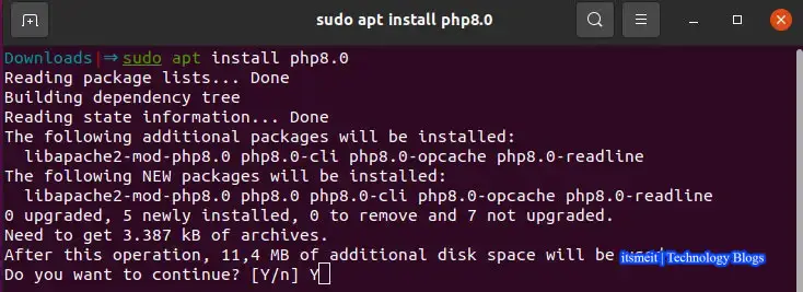 Install PHP 8.1 on Ubuntu 22.04 LTS