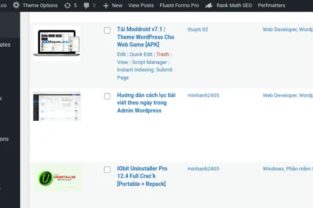 Plugin to display post images in WordPress Admin (illustration)