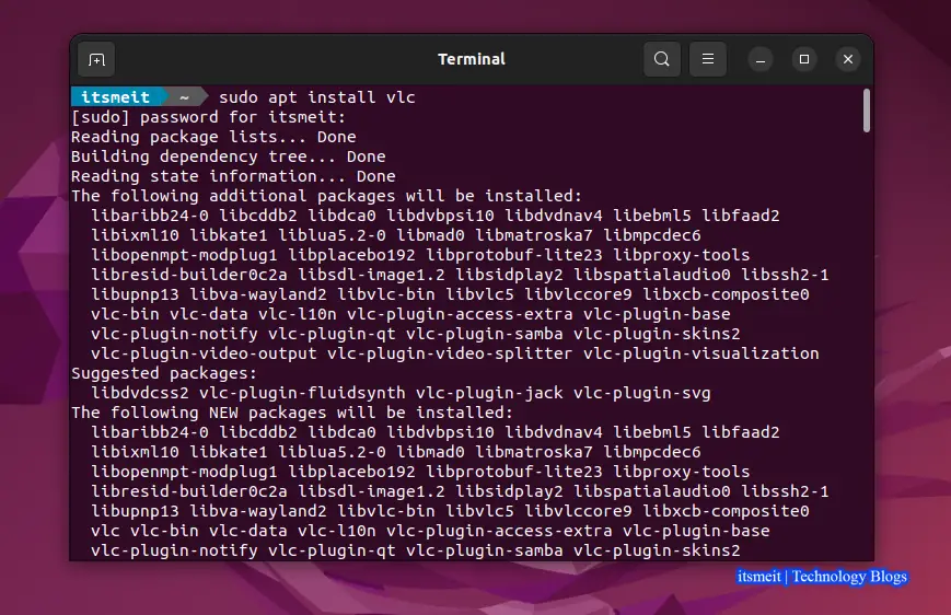 Cài đặt VLC Media Player trên Ubuntu