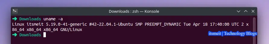 Lệnh uname trong linux / Ubuntu