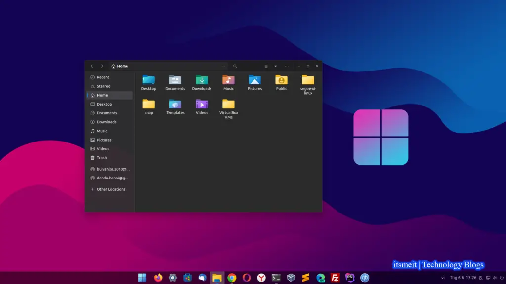 Cài đặt icon và theme Windows 11 trên Ubuntu 22.04