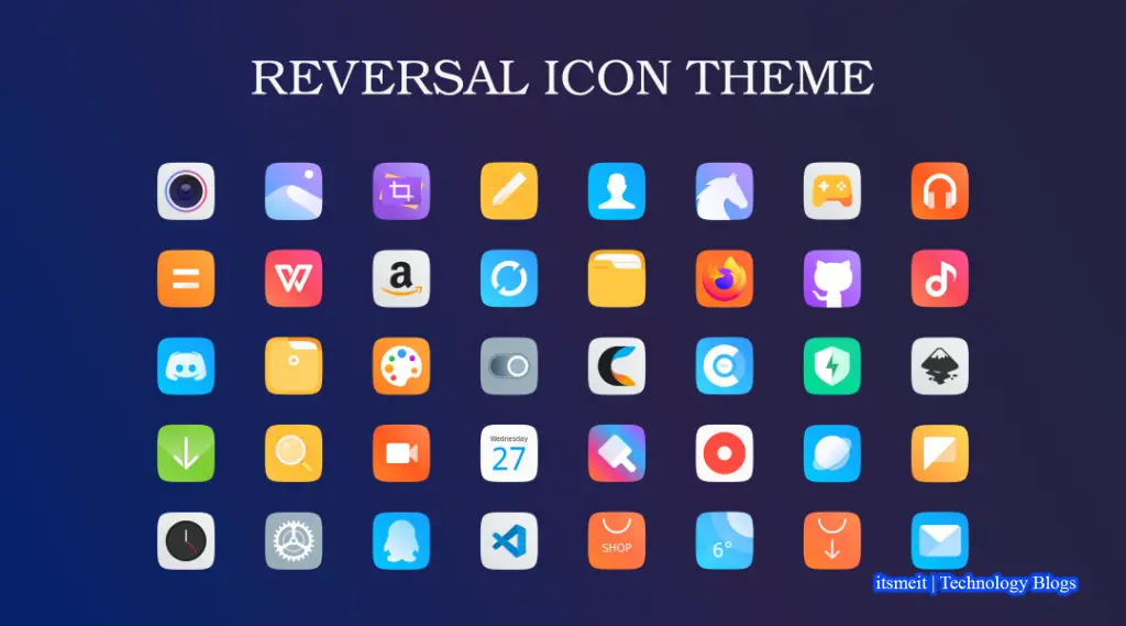 Reversal Icon Theme Themes Ubuntu 22.04 Linux