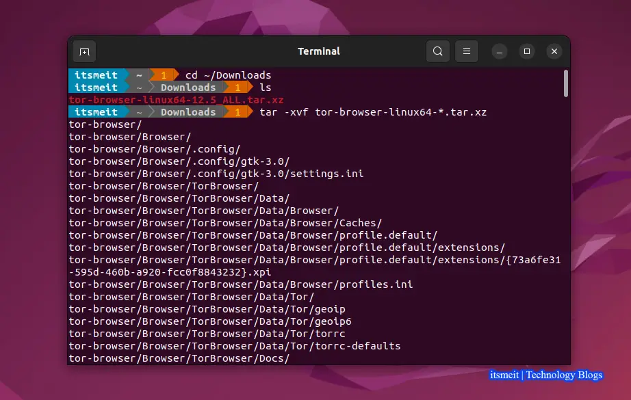Tải và cài Tor Browser trên Ubuntu 22.04
