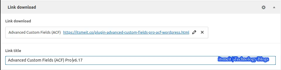 How to use Advanced Custom Fields (ACF) to add data