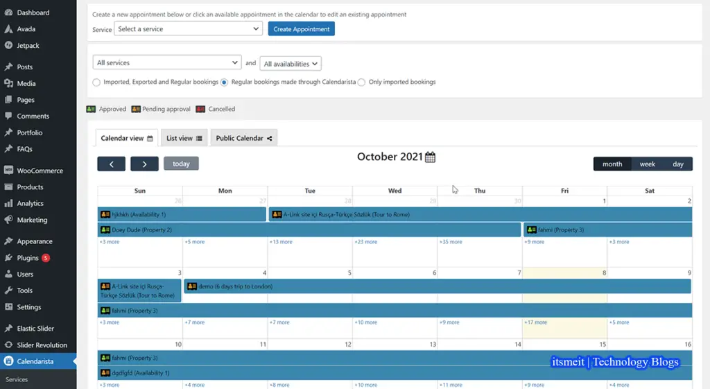 wordpress appointment booking plugin calendarista premium 5