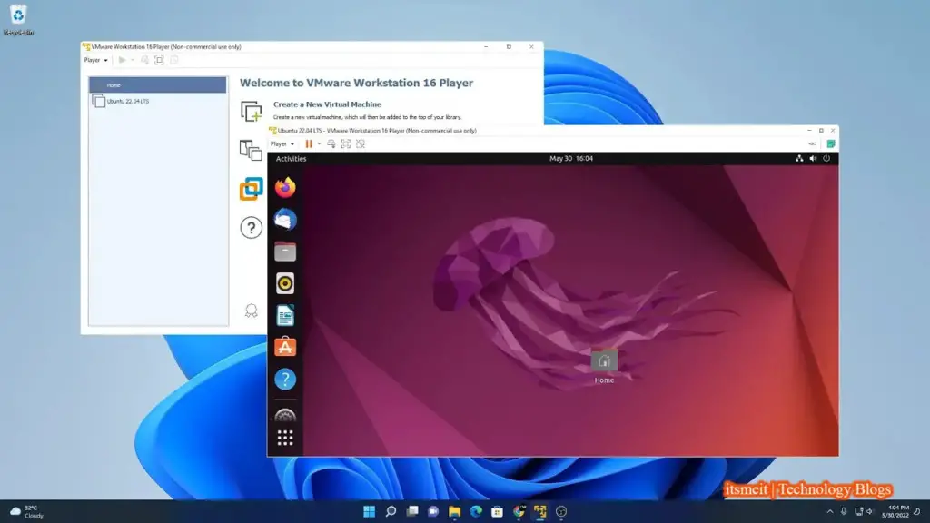 Install Ubuntu 22.04 on Windows 11 using VMware software