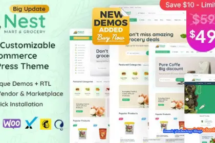 Download Nest v1.7.2 - Grocery Store WooCommerce WordPress Theme