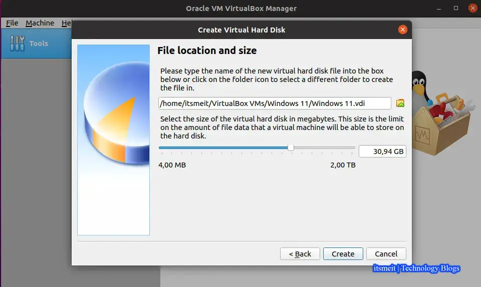 Cấu hình phân vùng VirtualBox để cài Windows