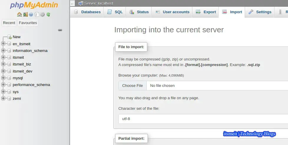 Import database MYSQL sử dụng command trên Ubuntu Linux