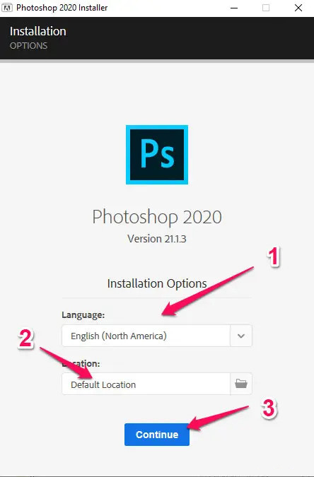 Install photoshop CC 2021