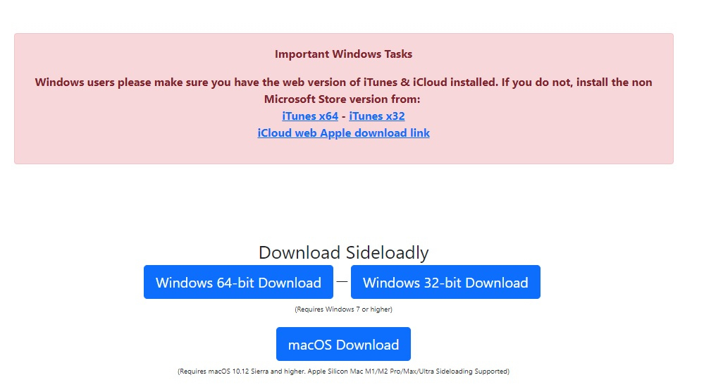 Download Sideloadly file