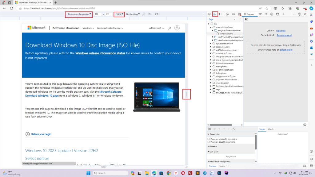 Download the official Windows 10/11 ISO file from Microsoft