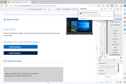 Download Windows 10/11 ISO from Microsoft