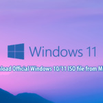 Download Windows ISO from Microsoft