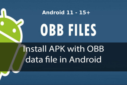 Install APKs with OBB Data