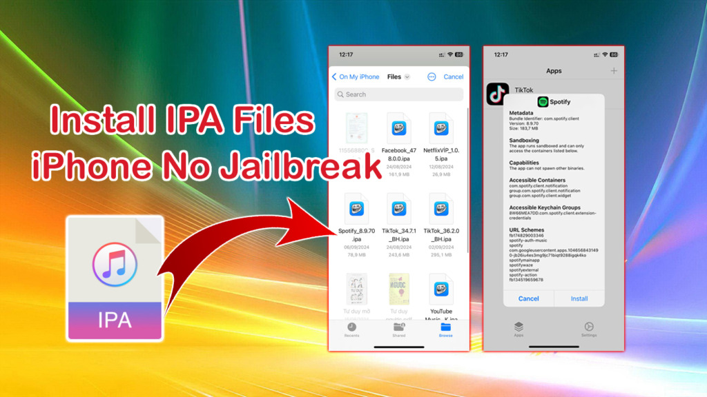 Cài đặt tệp .ipa trên iPhone