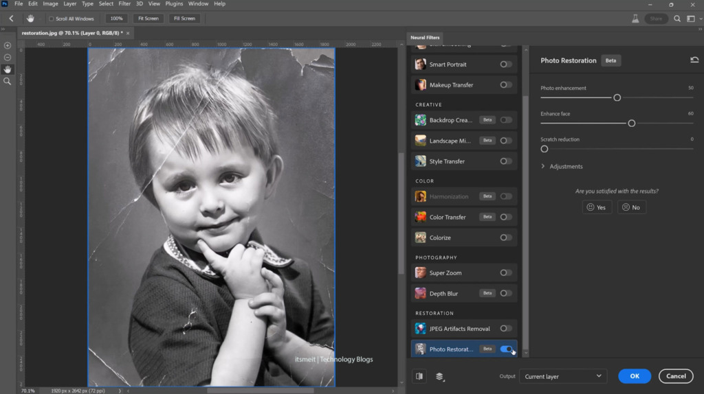 New feature Photo Restoration