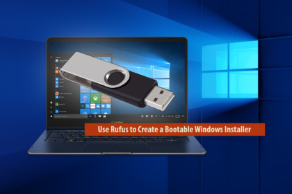 create bootable USB install Windows