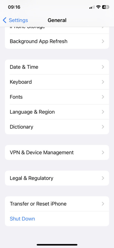 cài đặt profile VPN