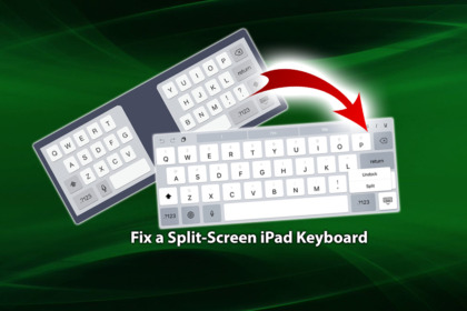 Fix Shrunk or Split iPad Keyboard