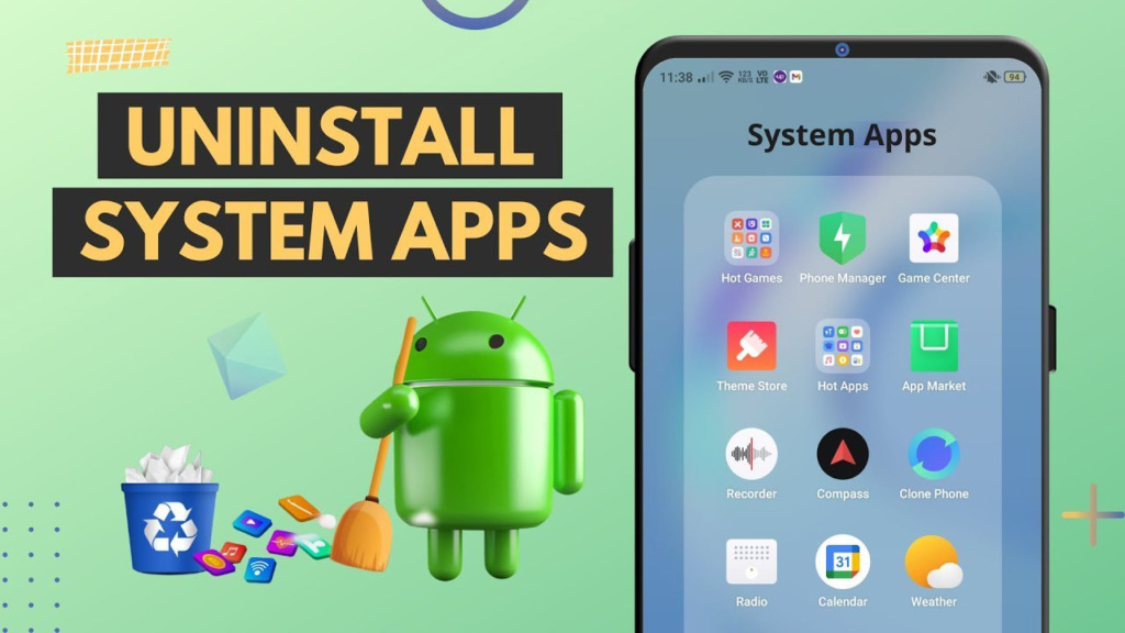 Remove default app Android