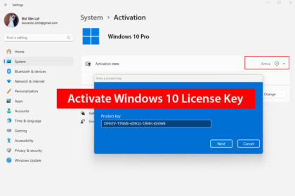 Activate Windows 10 CMD